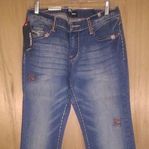Petrol Bentley boot cut jeans